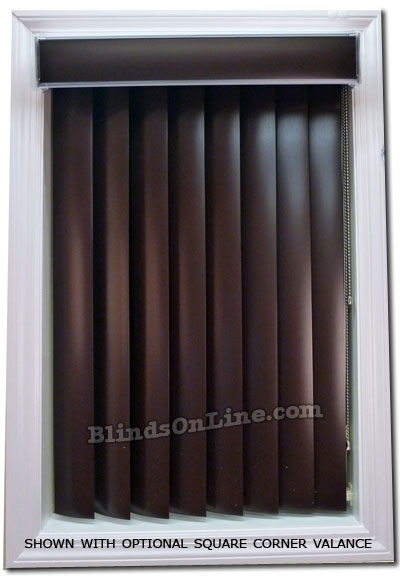 Vertical Blinds Faux Wood PVC, Wand Control