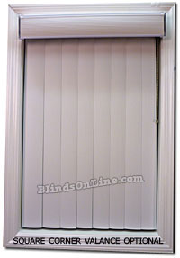 Vertical Blinds Ribbed PVC, Wand Control