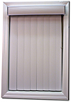 Vertical Blinds Ribbed PVC, Wand Control