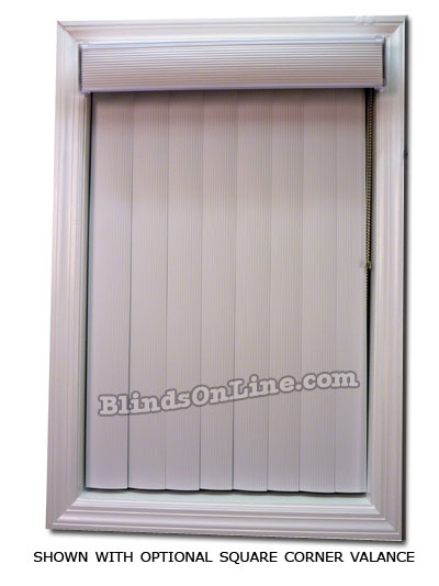 Vertical Blinds Ribbed PVC, Wand Control