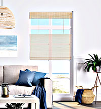 Cordless TDBU Woven Wood Shade